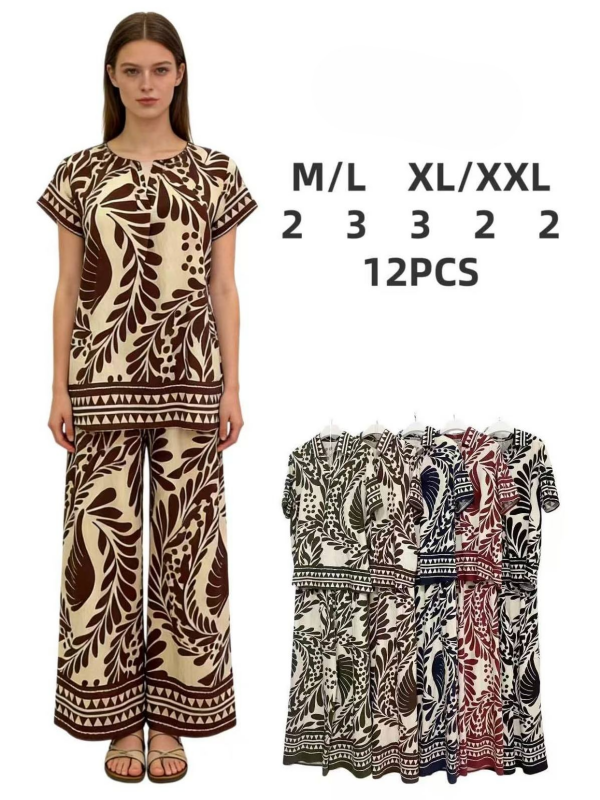 Komplet damskie Roz M/L-XL-2XL, Mix Kolor Paczka 12 szt